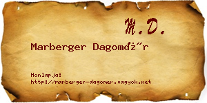 Marberger Dagomér névjegykártya